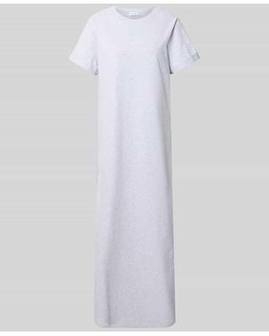 Oh April Maxikleid mit Rundhalsausschnitt Modell 'Juli' - Weiß