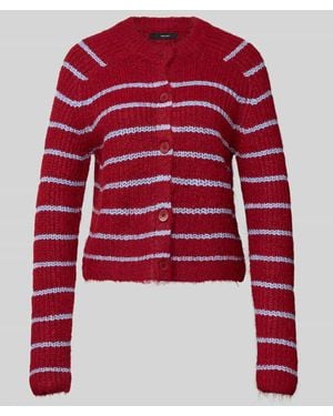 Vero Moda Regular Fit Strickjacke mit Woll-Anteil Modell 'AWESOME SHINE' - Rot