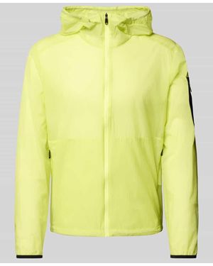 BOSS Regular Fit Jacke aus leichtem Ripstop Gewebe - Gelb