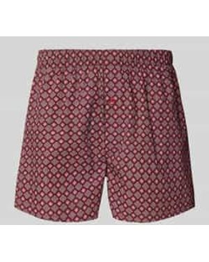 Hanro Boxershort Met Sierknoop - Rood