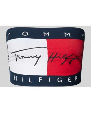 Tommy Hilfiger Bandeau BH aus Baumwoll-Mix - Rot