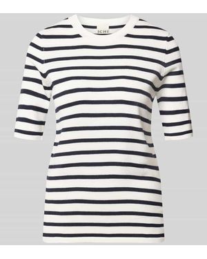 Ichi Regular Fit Pullover in Strick-Optik Modell "LULS" - Mehrfarbig