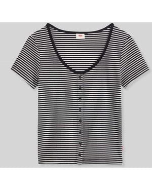 Levi's Slim Fit T-Shirt aus Baumwoll-MIx - Grau