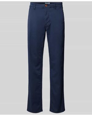 Blend Regular Fit Chino mit Eingrifftaschen Modell 'MADDOX' - Blau