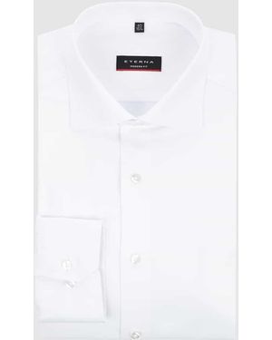 Eterna Regular Fit Businesshemd Aus Uni Solid - Weiß