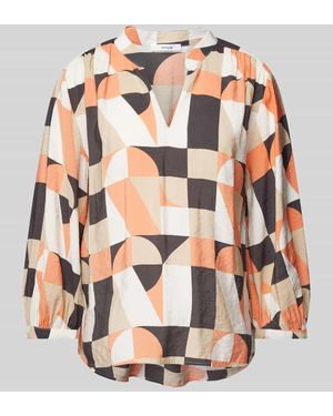 Opus Blusenshirt Mit V-Ausschnitt Modell 'Falinde' - Pink