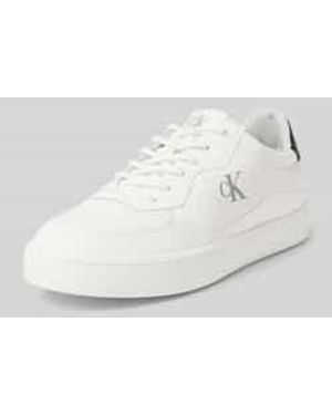 Calvin Klein Sneaker Met Logoprint - Wit