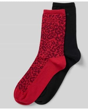 HUGO Socken aus Baumwoll-Mix im 2er-Pack - Rot