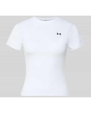 Under Armour T-Shirt mit Rundhalsausschnitt und Logo - Weiß