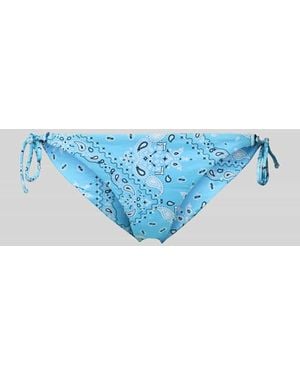 Banana Moon Bikini-Slip mit seitlicher Schnürung Modell 'LINA' - Blau