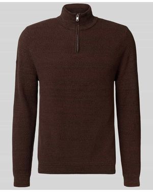 Superdry Troyer mit Stehkragen - Braun