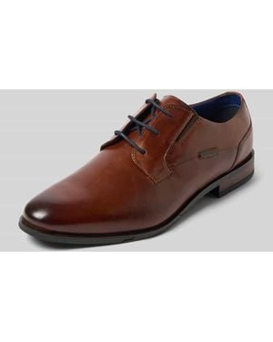 Bugatti Schnürschuhe aus echtem Leder Modell 'Gapo' - Braun