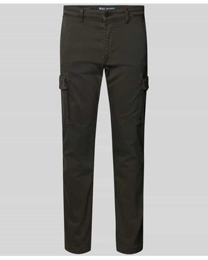 M·a·c Tapered Fit Cargohose Mit Gürtelschlaufen Modell 'Driver' - Grau