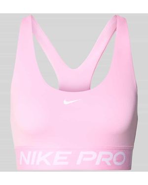 Nike Sport-BH mit Label-Bund - Pink