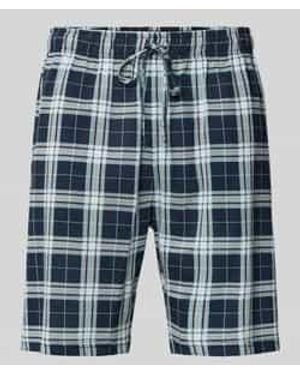 Christian Berg Men Relaxed Fit Pyjamabroek Met Elastische Band - Blauw