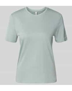 ONLY Regular Fit T-Shirt Van Puur Katoen, Model 'Kita' - Groen