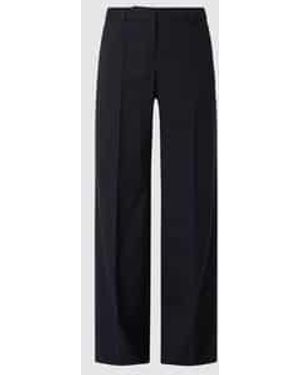 Windsor. Slim Fit Stoffen Broek Van Scheerwolmix - Blauw