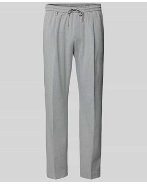Antony Morato Straight Leg Stoffhose mit elastischem Bund - Grau