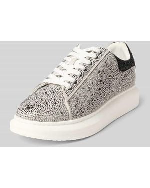 Steve Madden Sneaker mit Allover-Nietenbesatz Modell 'Icebox' - Weiß