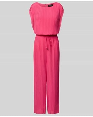 S.oliver Regular Fit Jumpsuit mit Plissee - Pink