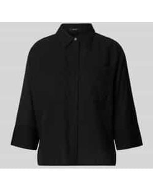 Opus Blouses Korte Mouw - Zwart