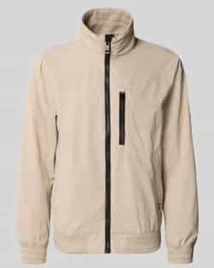 Tom Tailor Comfort Fit Blouson Met Geribde Rompzoom - Naturel