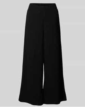 Betty Barclay Wide Leg Stoffen Broek Met Structuurmotief - Zwart