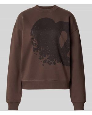 Lala Berlin Oversized Sweatshirt aus Baumwolle - Braun