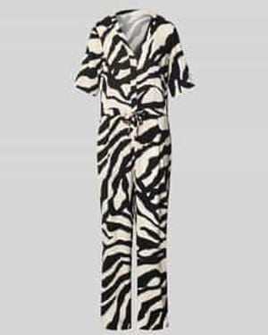 Tom Tailor Relaxed Fit Jumpsuit Van Pure Viscose - Wit