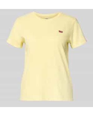 Levi's Regular Fit T-Shirt Van Puur Katoen - Geel