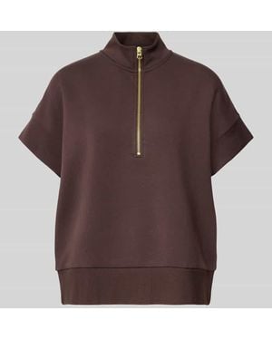Varley Sweatshirt mit Troyer-Kragen Modell 'Ritchie' - Braun