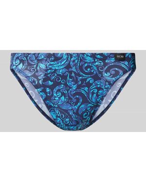 Hom Slip im Allover-Look Modell 'Brian' - Blau