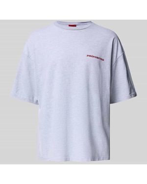 Prohibited Relaxed Fit T-Shirt mit überschnittenen Schultern - Blau