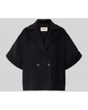 Weekend by Maxmara Regular Fit Kurzmantel aus reiner Schurwolle Modell 'NEO' - Blau