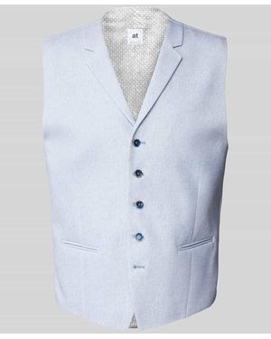 Atelier Torino Weste Mit Knopfleiste - Blau