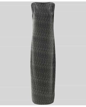 SELECTED Maxikleid Mit U-Boot-Ausschnitt Modell 'Anita' - Grau