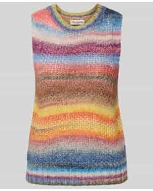 Lolly's Laundry Gebreid Shirt Met Ronde Hals, Model 'Dova' - Grijs