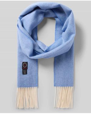 Ascot Schal aus Woll-Kaschmir-Mix - Blau