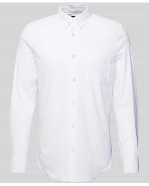 Guess Regular Fit Freizeithemd Mit Kentkragen Modell 'Sunset' - Weiß