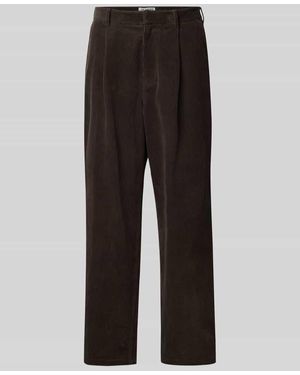 JAKE*S STUDIO MEN Straight Leg Cordhose mit Gesäßtaschen - Schwarz