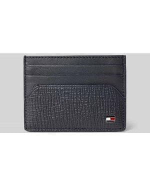 Tommy Hilfiger Kartenetui aus Rindleder - Grau