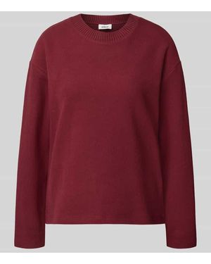 S.oliver Regular Fit Pullover aus Baumwoll-Mix - Rot