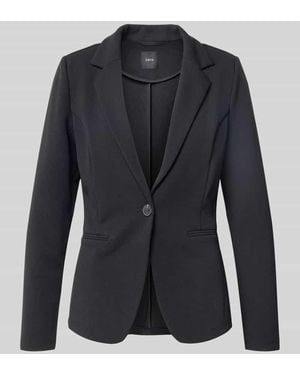 Zero Blazer mit Reverskragen und Leistentaschen - Schwarz