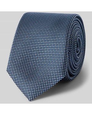 Cinque Seidenkrawatte im Allover-Look Modell 'Salvo' (6 cm) - Blau