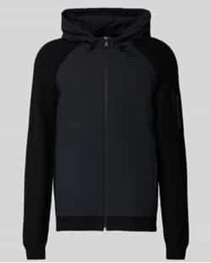 BOSS Regular Fit Sweatjack Van Viscosemix, Model 'Urban Commuter' - Zwart