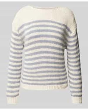 Marc O' Polo Comfort Fit Gebreide Pullover Van Katoenmix - Grijs