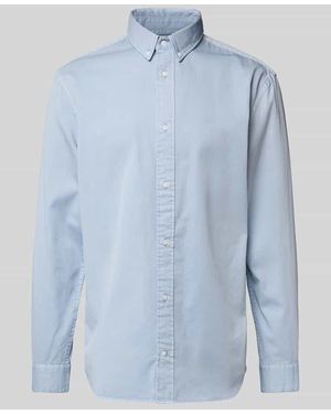 Calvin Klein Comfort Fit Freizeithemd mit Button-Down-Kragen - Blau