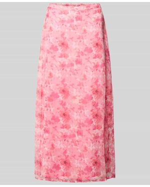 Vero Moda Ausgestellter Maxi-Rock mit elastischem Bund Modell 'SMILLA' - Pink