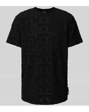 EA7 T-Shirt Mit Rundhalsausschnitt - Schwarz