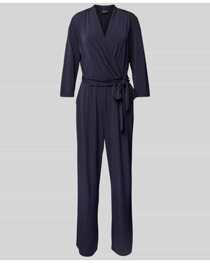 S.oliver Regular Fit Jumpsuit mit 3/4-Arm - Blau